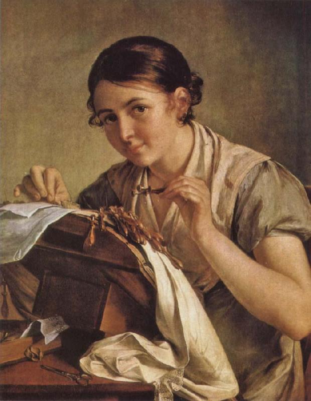 Vasily Tropinin Lacemaker